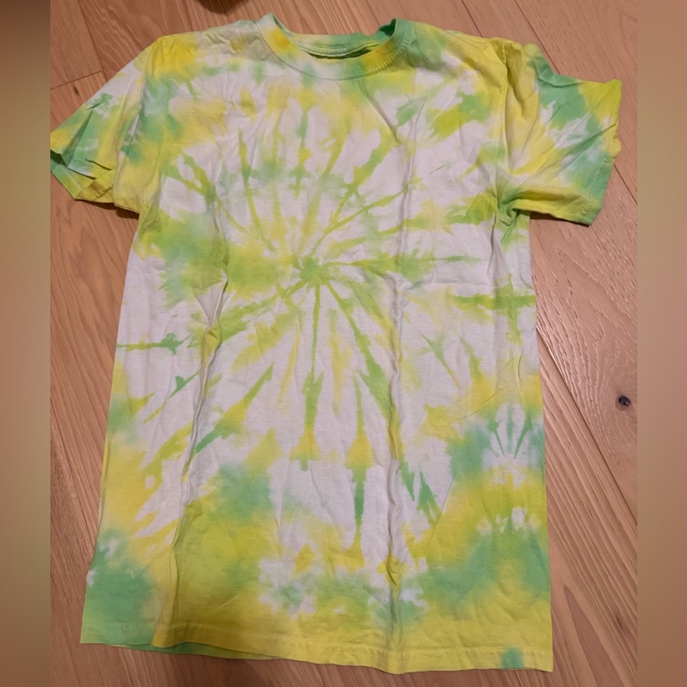 Tie-Dye T-Shirt - Green and Yellow